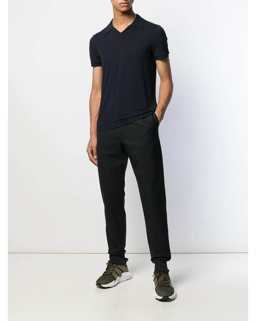 Giorgio Armani Black Polo Shirt for men