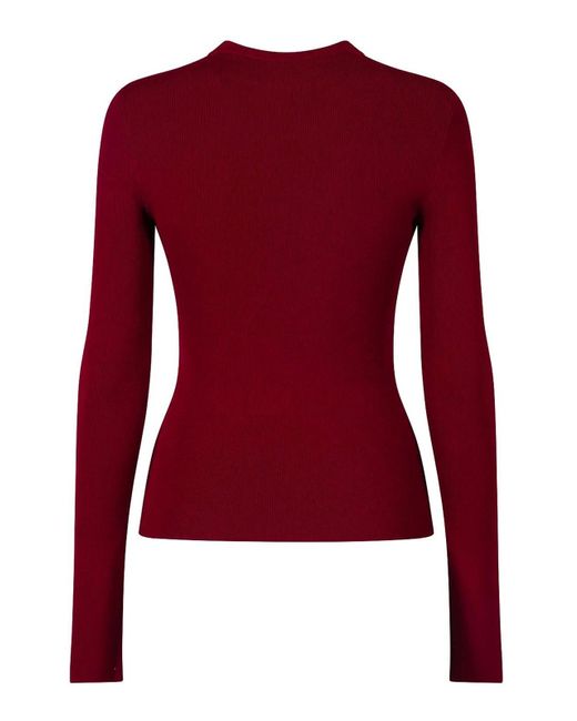 Balenciaga Red 'Nano Bb' Viscose Top