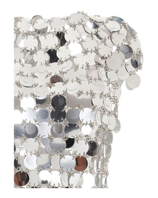 Rabanne White Sequin Top