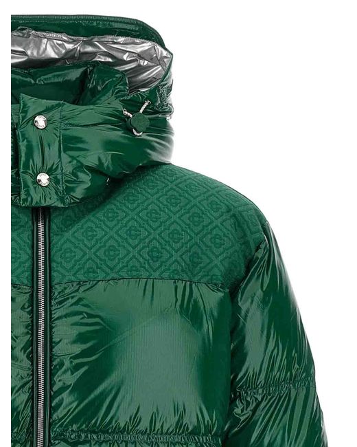 Casablanca Green Nylon Puffer Down Jacket for men