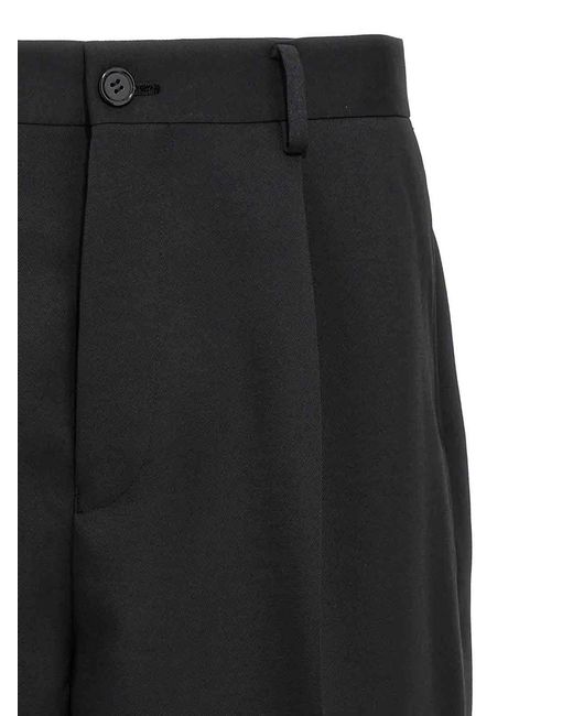 Undercover Black Patch Bermuda Shorts for men