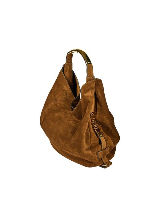 Moschino Brown Handle Me Bag