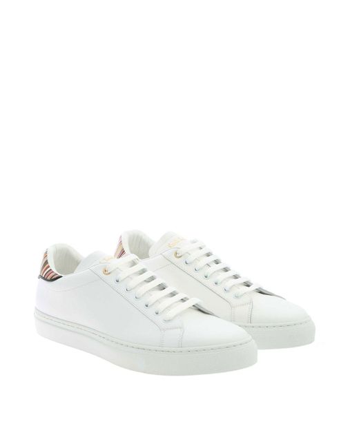 Paul Smith White Contrasting Details Sneakers for men