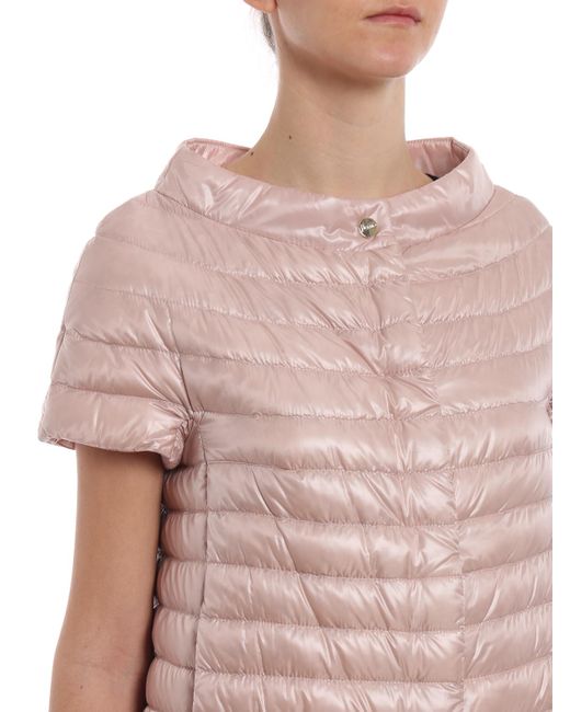 Herno Pink Margherita Nylon Puffer Jacket