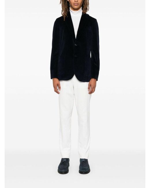 Circolo 1901 Black Velvet Single-Breasted Jacket for men