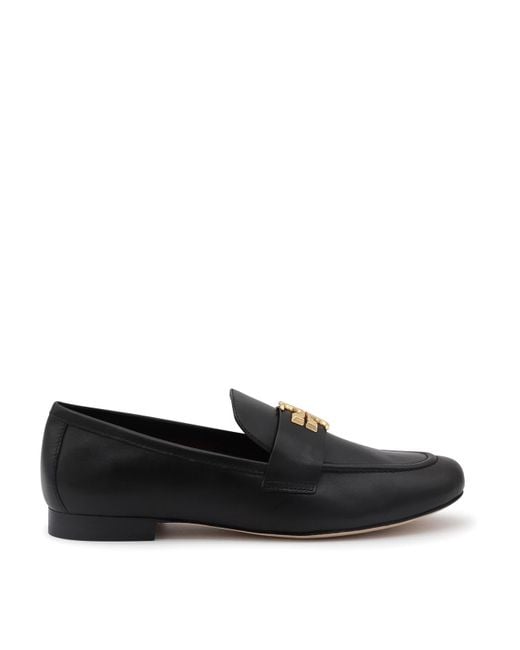Tory Burch Black Leather Loafers