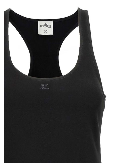 Courreges Black Infinty Pleats A-Line Dress