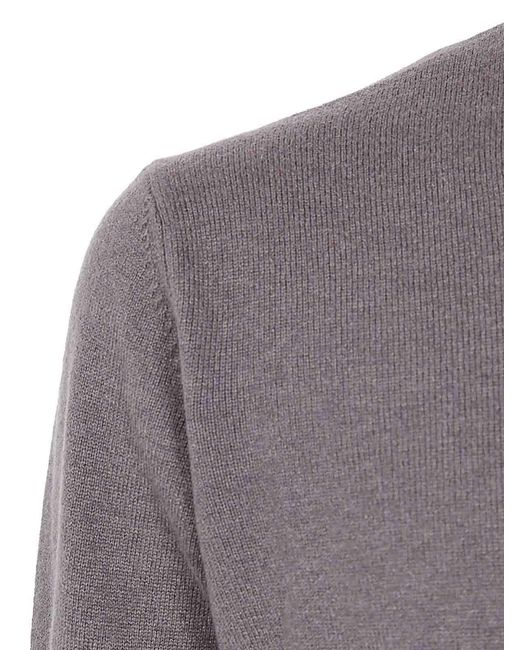FILIPPO DE LAURENTIIS Gray Long Sleeves Round Neck for men