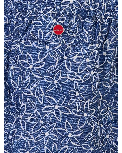 Kiton Blue Swimsuit for men