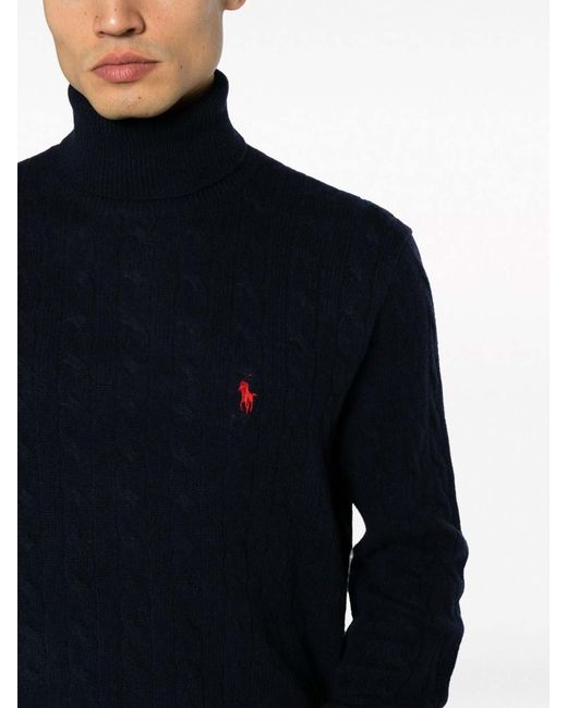 Polo Ralph Lauren Blue Crew Neck Jumper for men