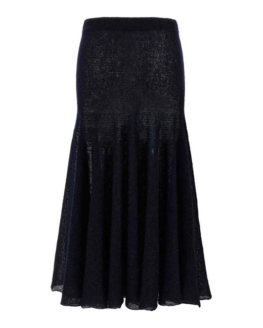 Magda Butrym Black Pf25 Knitwear 16 Skirt Skirt