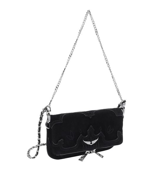 Zadig & Voltaire White Mini Rock Western Crossbody Bag