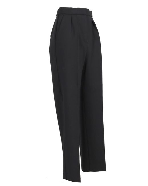 Max Mara Black Verbano Slim-Fit Stretch-Wool Trousers