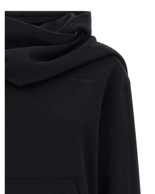 Courreges Blue Hoodie And Scarf