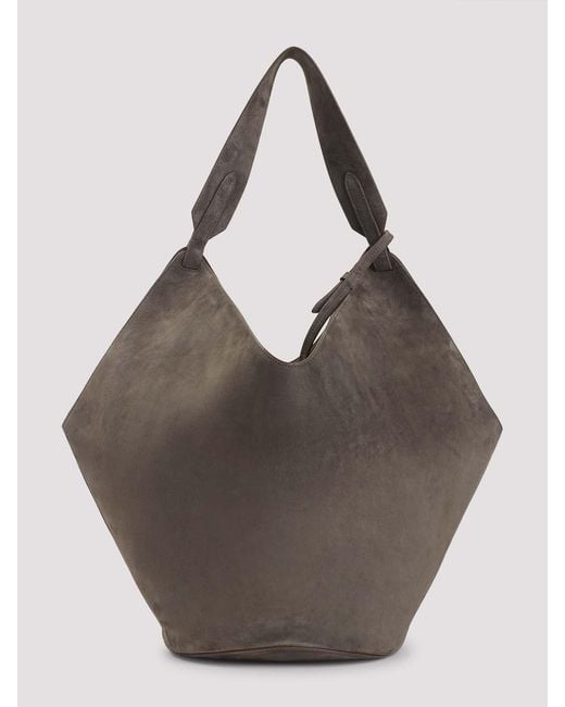 Khaite Brown Lotus Medium Tote Bag