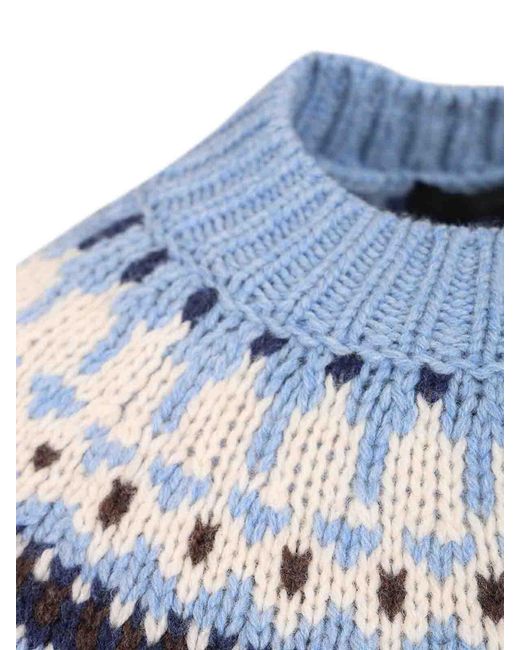 Alanui Blue Sweet Winter Sweater