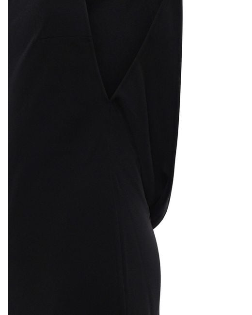 ANDAMANE Black Carmen Crepe Minidress