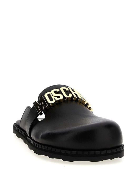 Moschino Black Birky Sabots