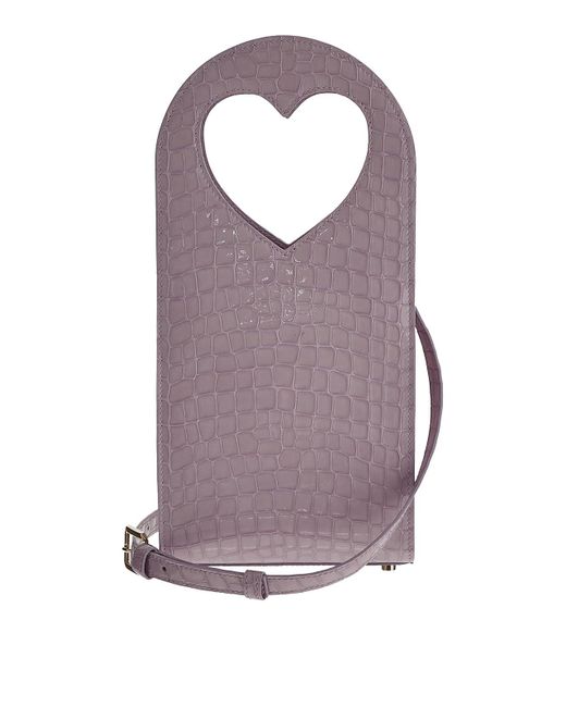 Marco Rambaldi Purple Lilac Bag With Heart-shaped Top Handles