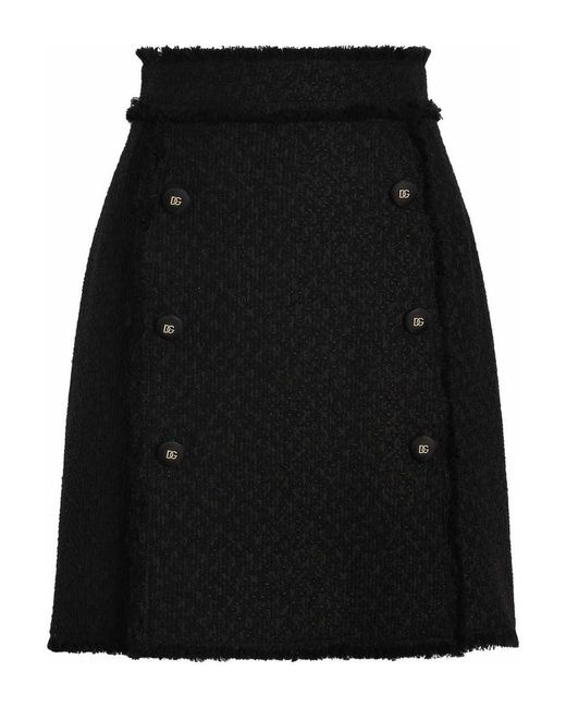Dolce & Gabbana Black Short Skirts