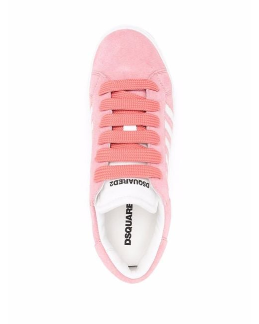 DSquared² Pink Leather Sneakers