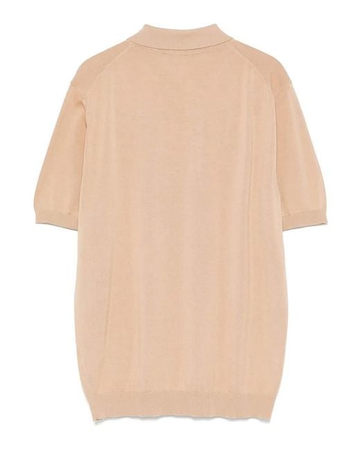 Drumohr Natural Logo Polo for men