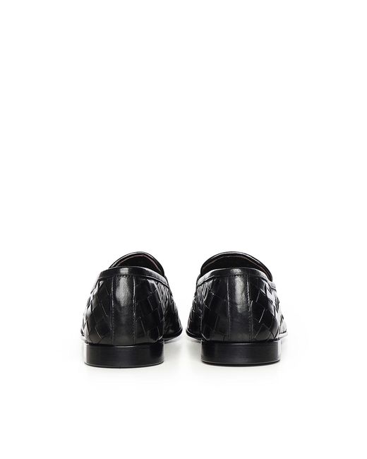Giuliano Galiano Black Queen Leather Loafers for men