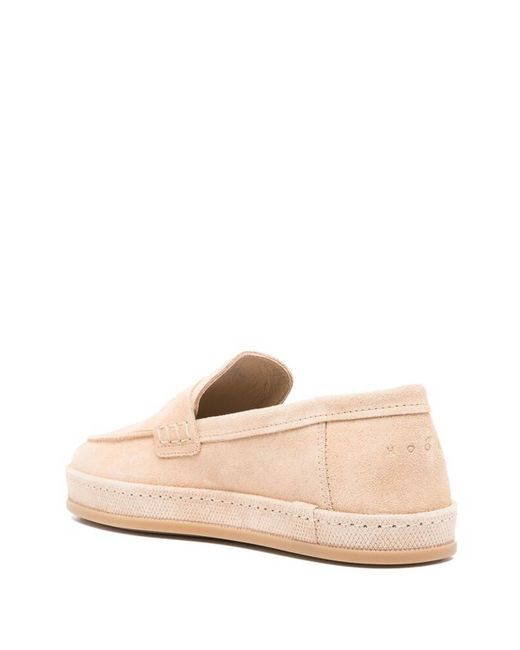 Hogan Pink Cream Loafers