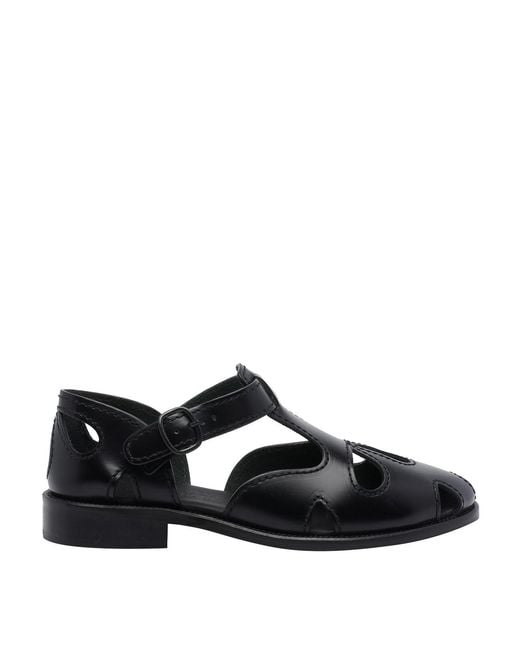 Hereu Black Floreta Slim Sandals
