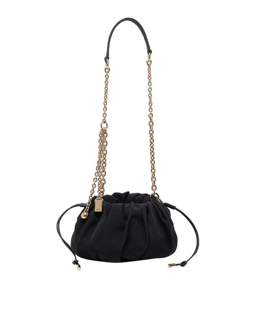 Chloé Black Pliss Shoulder Bag