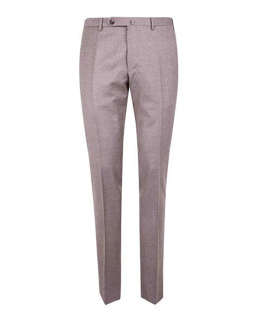 Incotex Gray Chino Slim Fit Trousers for men