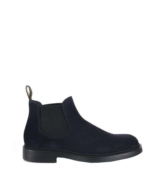 Doucal's Blue Doucals Suede Ankle Boots for men
