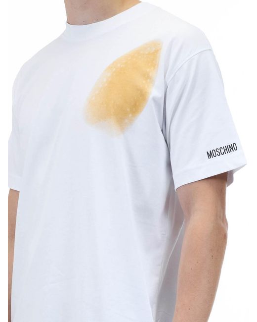 Moschino White Too Much Iron T-Shirt for men