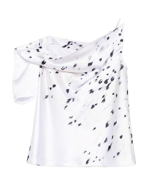 IRO White Venuzia Printed Top