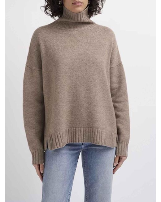 Max Mara Brown Gianna Wool And Cashmere Pullover