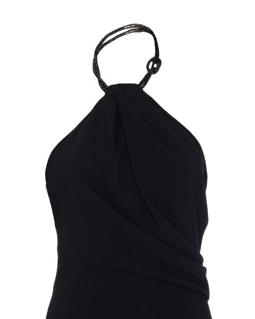 Solace London Black Riva Maxi Dress