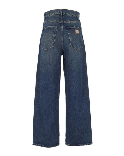 Dolce & Gabbana Blue 5-Pocket Trousers