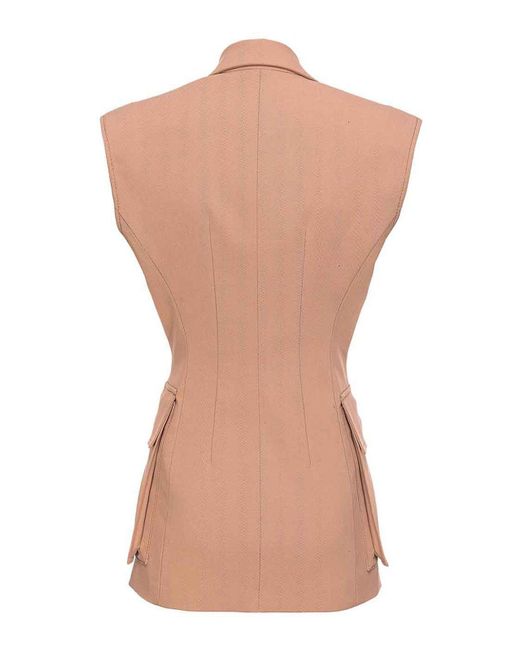 Pinko Pink Single-breasted Vest