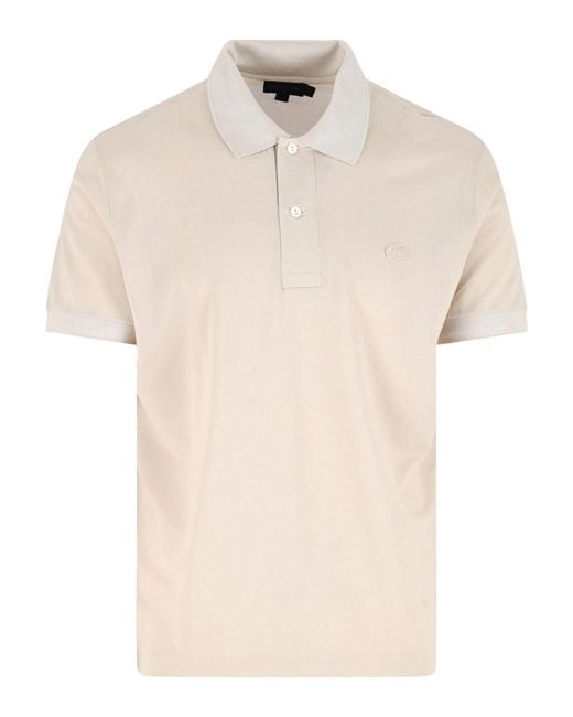 Lacoste Natural Silk Piqu Polo Shirt for men