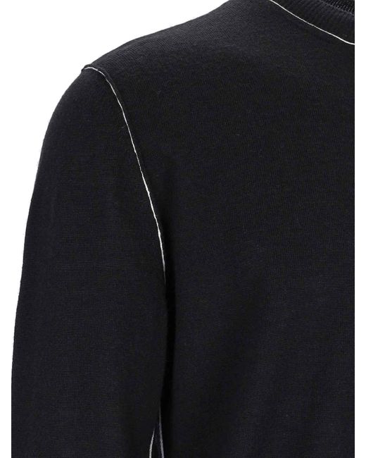 MM6 by Maison Margiela Blue Logo Sweater for men