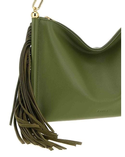 Furla Green Sfera Soft Mini Shoulder Bag