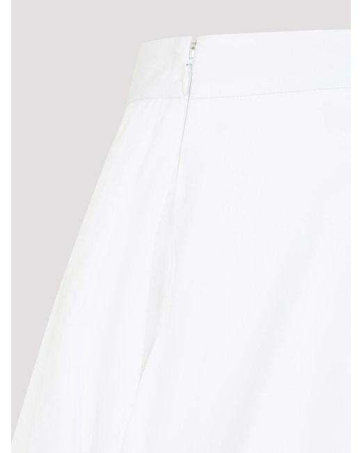 Jil Sander White Voluminous Bermuda