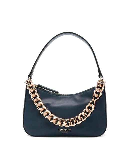 Twinset Blue Shoulder Bag