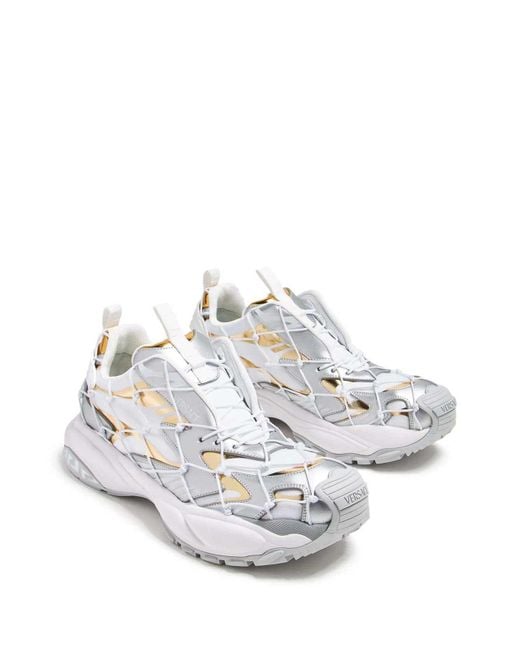 Versace White Sneaker Shoes