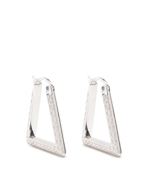 Bottega Veneta White Earrings Cubic Zirconia