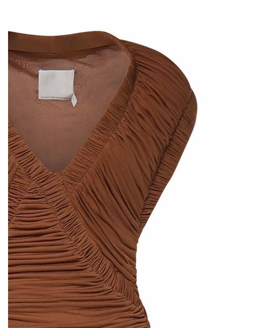 Christopher Esber Brown Party Dresses