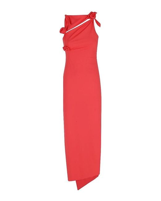 Coperni Red Dress With Knot