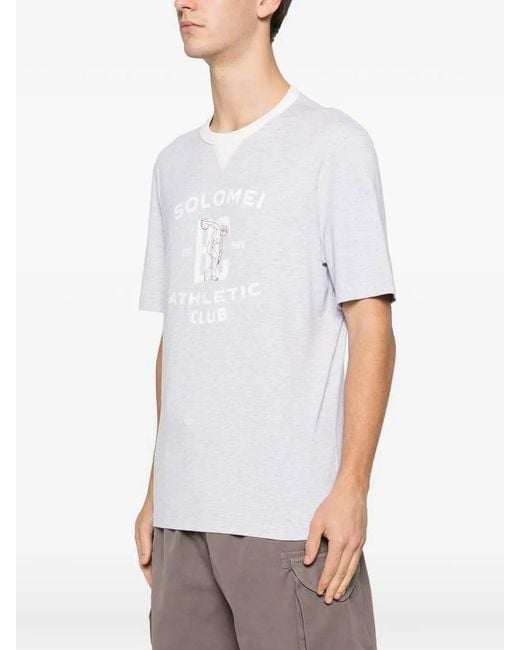 Brunello Cucinelli White T-Shirt for men