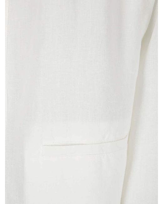 Cini White Cardigan Mezzolitro