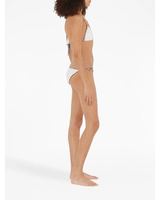 Burberry White Mata Bikini